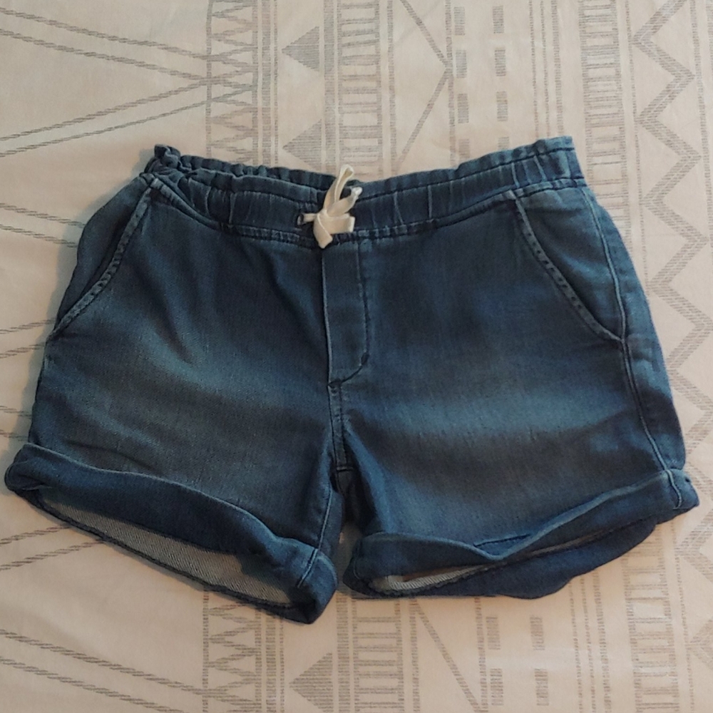 GAP kids soft denim shorts, size large